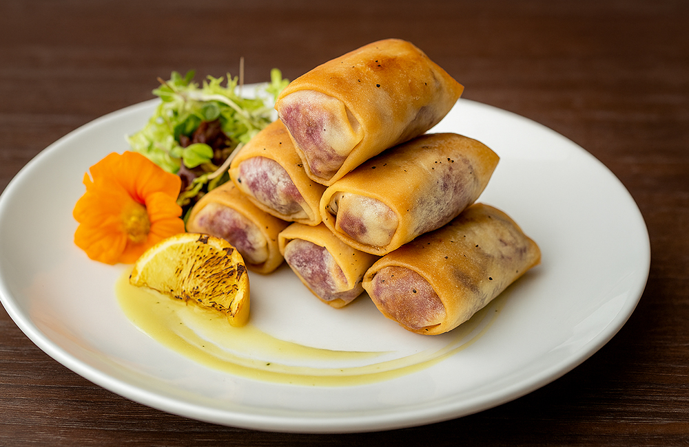 Olahan ubi, bisa jadi lumpia ubi.