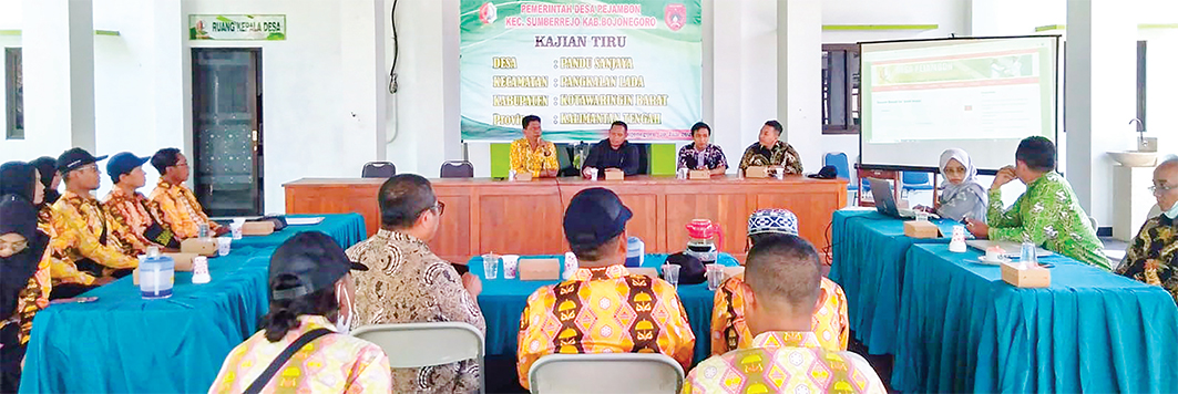 LUAR PULAU: Pemdes Pandu Sanjaya, Kec. Pangkalan Lada, Kab. Kotawaringin Barat, Prov. Kalimantan tengah rela datang ke Pejambon untuk study tiru.