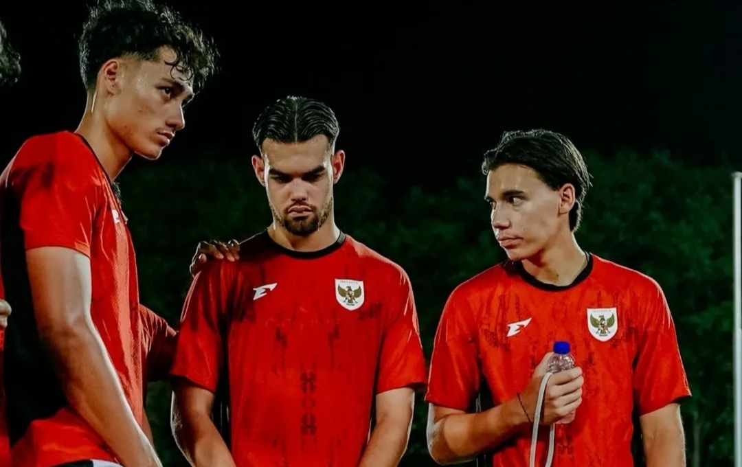 Skuad timnas Indonesia U23 saat pemusatan latihan jelang melawan Laos.