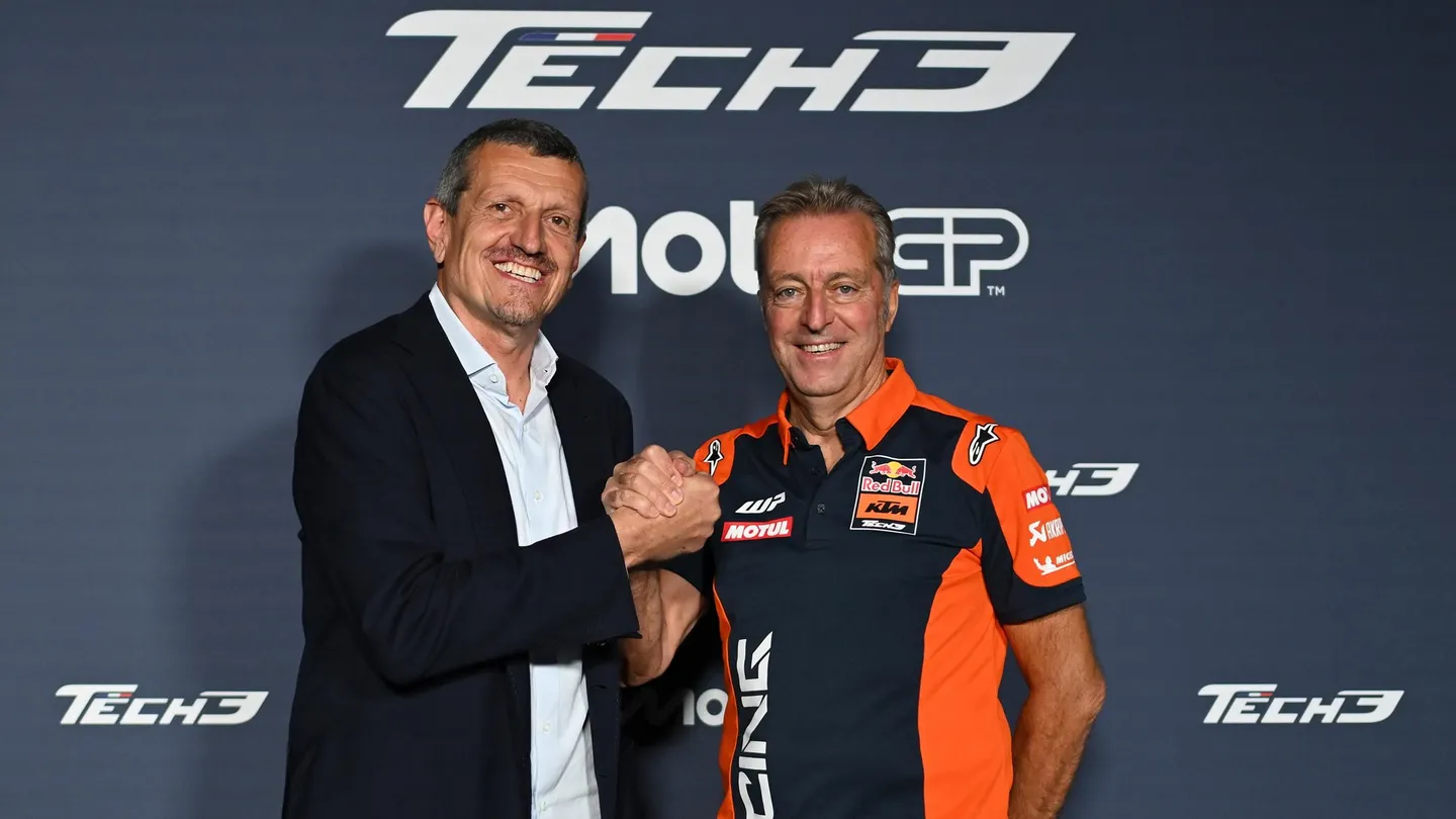 Guenther Steiner (kiri) dan Herve Poncharal (kanan). (Dok. MotoGP)