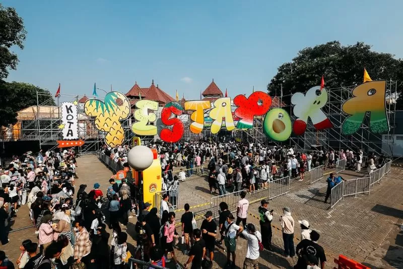 Suasana hari pertama Pestapora pada Jumat (6/9). (Dok. Pestapora)