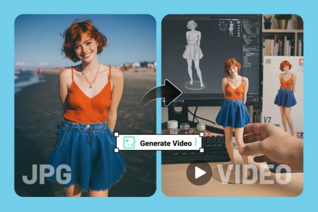 REALISTIS: Foto mampu diubah menjadi video review action figure atau miniatur dengan sangat realistis oleh Nano Banana Gemini AI.
