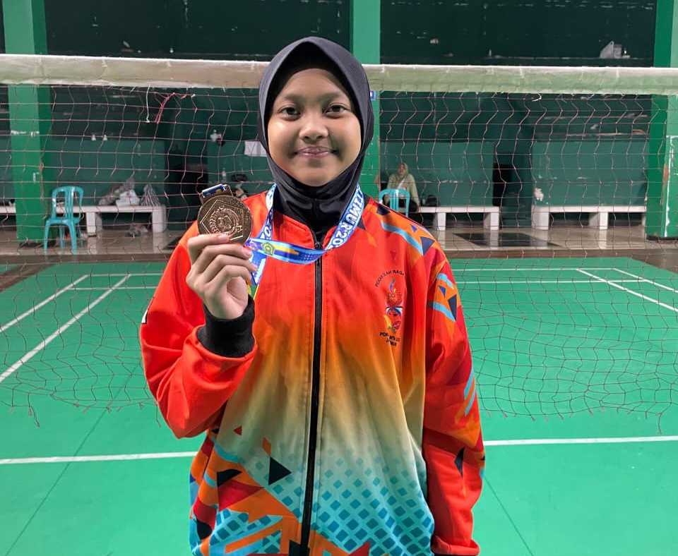 JUARA PROVINSI: Alisha Nuha Dian Haifa langganan juara Bulu Tangkis.