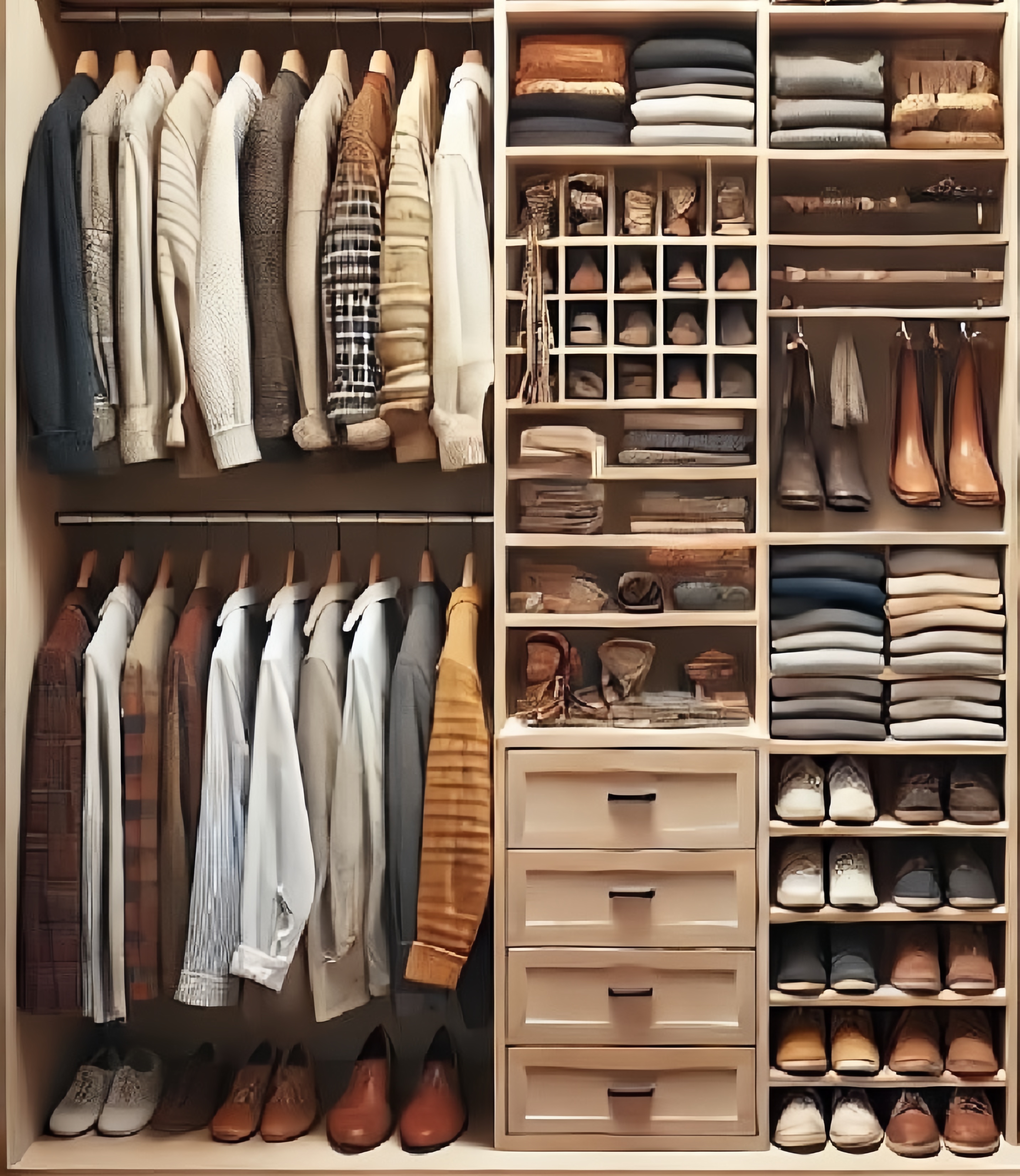 Ilustrasi Capsule Wardrobe.