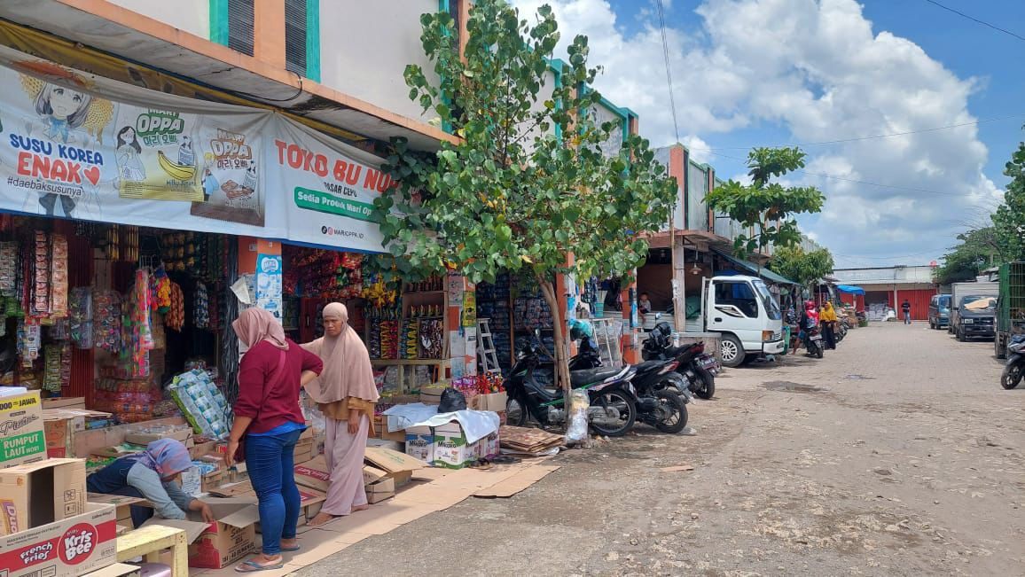 SOROTI KEBIJAKAN: Pedagang pasar masih menunggu kejelasan terkait penolakan terhadap kenaikan besaran retribusi.