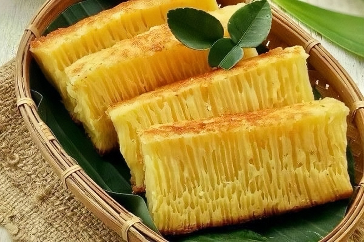 Bika Ambon, kue khas Medan, Sumatera Utara.