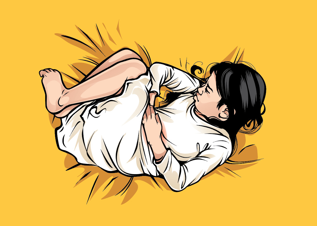 Ilustrasi keracunan makanan.