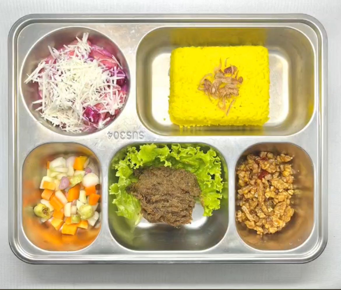 MENU MBG: Salah satu contoh menu lengkap MBG dari SPPG Ngawen.