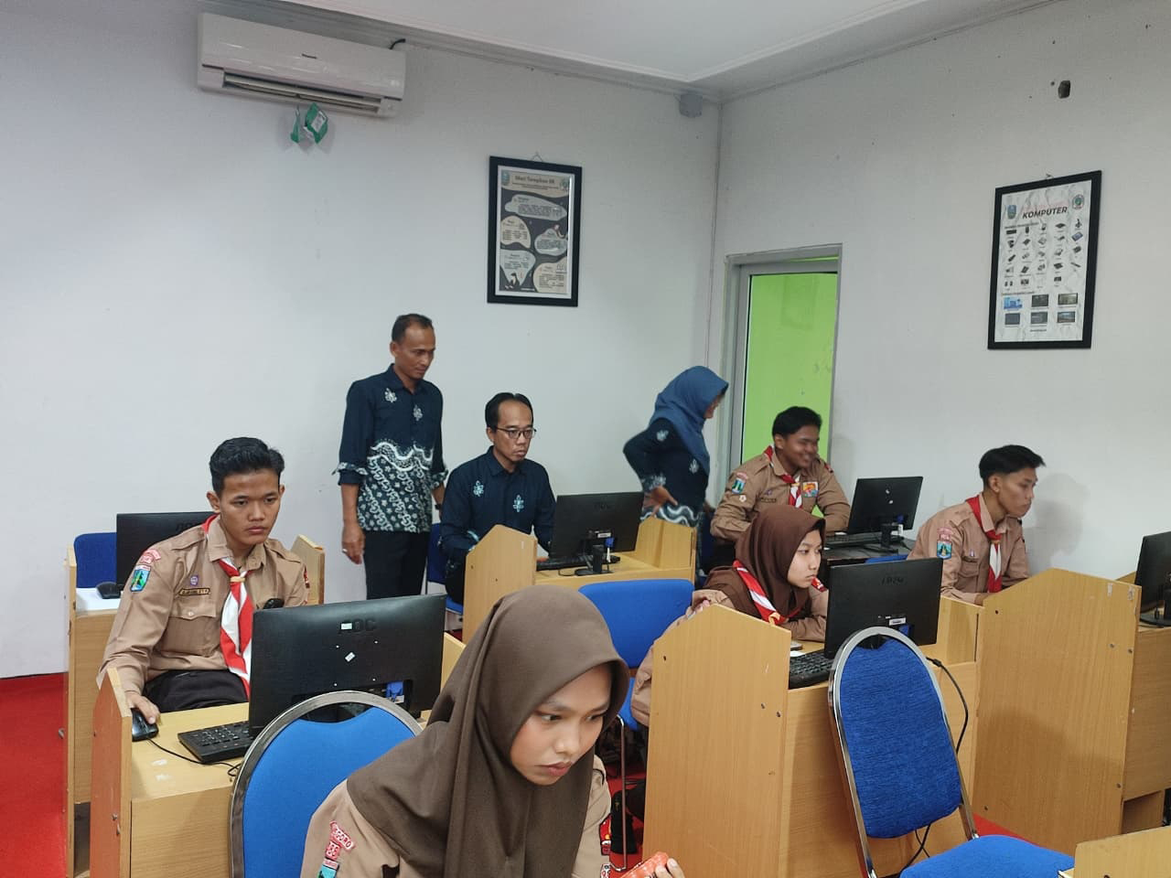 SIMULASI: Pelaksanaan Simulasi TKA di SMAN MT Bojonegoro.
