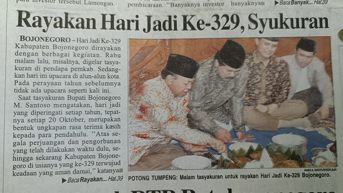 SEJARAH: Dokumentasi kegiatan rangkaian HJB ke-329 pada 2006 silam