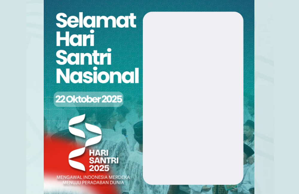 Ingin twibbon hari santri nasional 2025 dengan desain elegan dan kekinian?