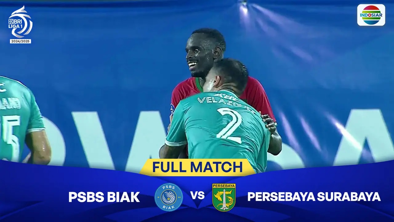LAGA BRI SUPER LEAGUE: PSBS Biak vs Persebaya Surabaya.