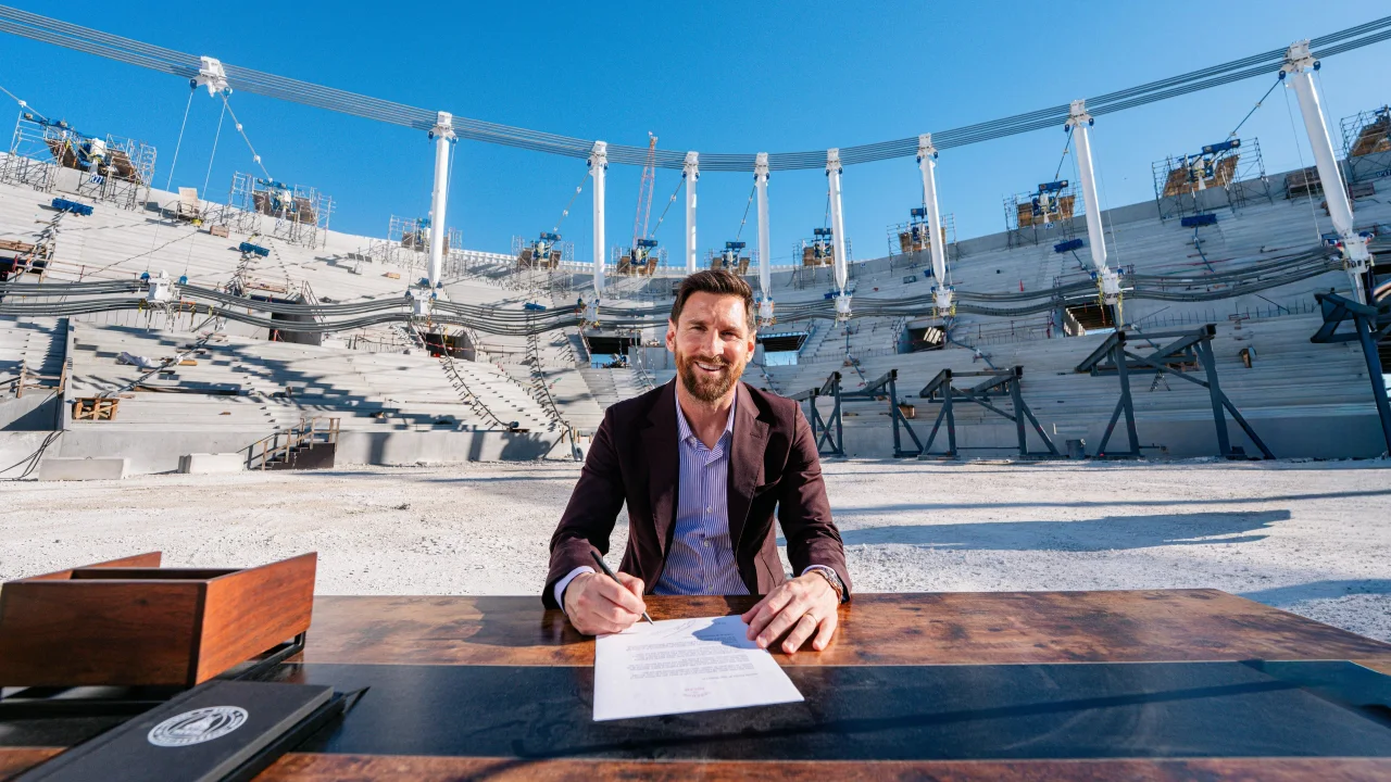 Miami Freedom Park yang saat ini sedang dibangun bakal jadi rumah baru Lionel Messi dkk. di masa mendatang. (Dok. Inter Miami)