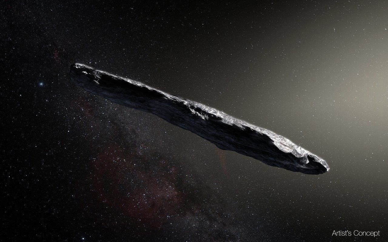 Perkirakan wujud komet ʻOumuamua, komet pertama yang diklasifikasikan sebagai benda atau objek antarbintang. (Dok. NASA)