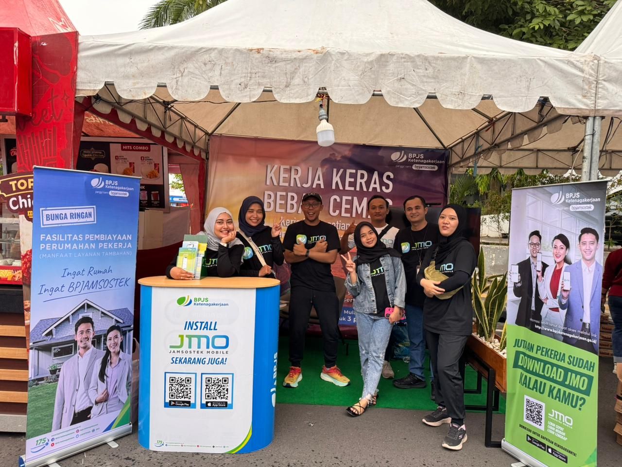 PARTISIPASI: BPJS Ketenagakerjaan Cabang Bojonegoro berpartisipasi dalam Medhayoh Night Run 2025.