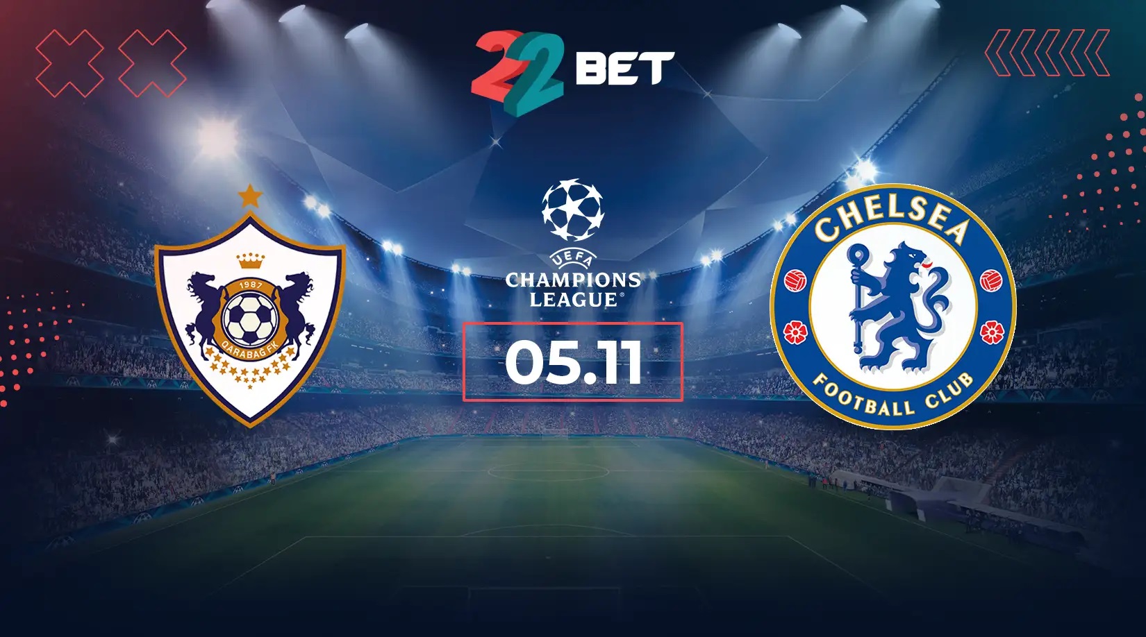 LAGA UCL: Qarabag FK vs Chelsea.