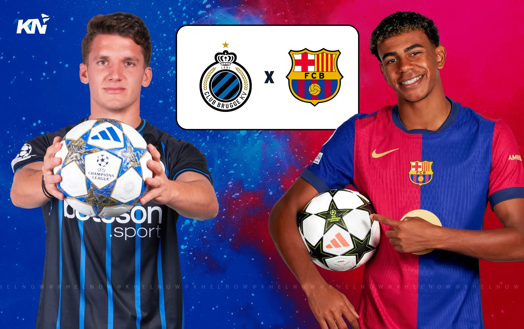 LAGA UCL: Club Brugge vs Barcelona.