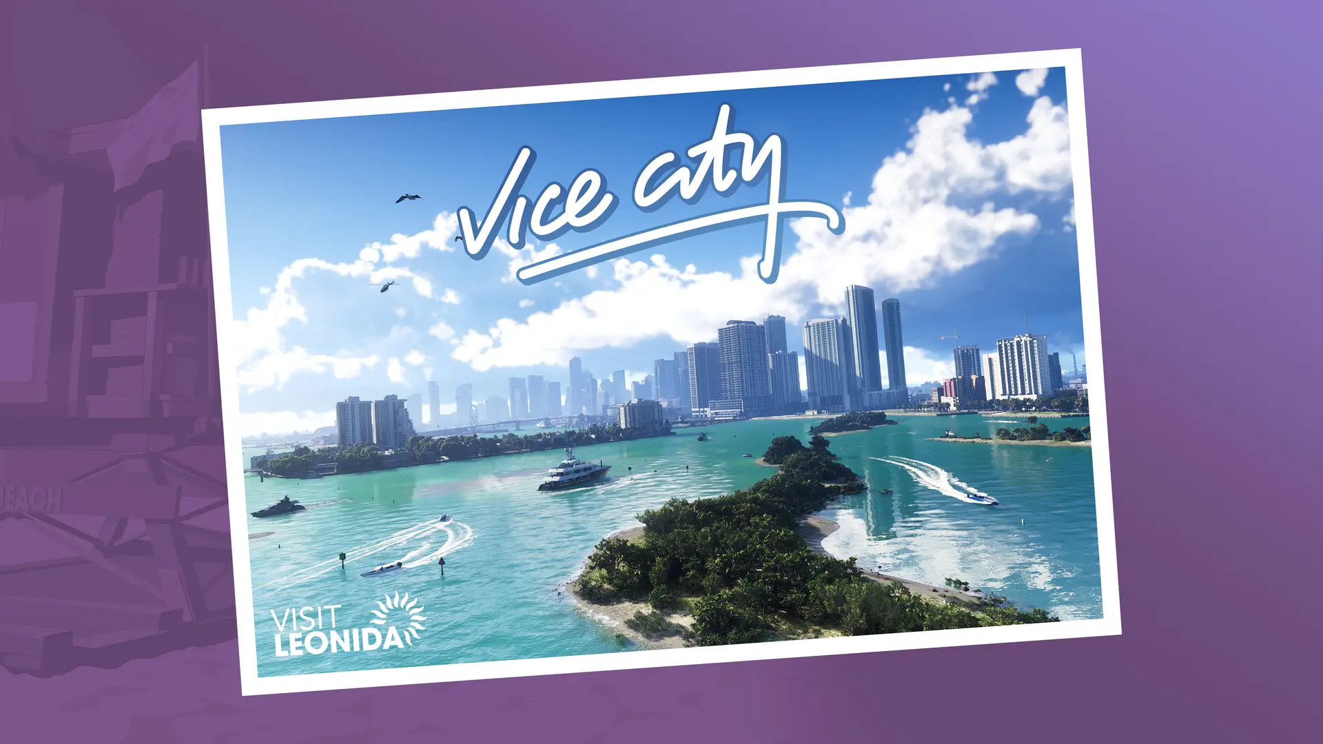 Vice City, latar tempat GTA VI yang dibuat berdasarkan kota Miami di Amerika Serikat. (Dok. Rockstar Games)