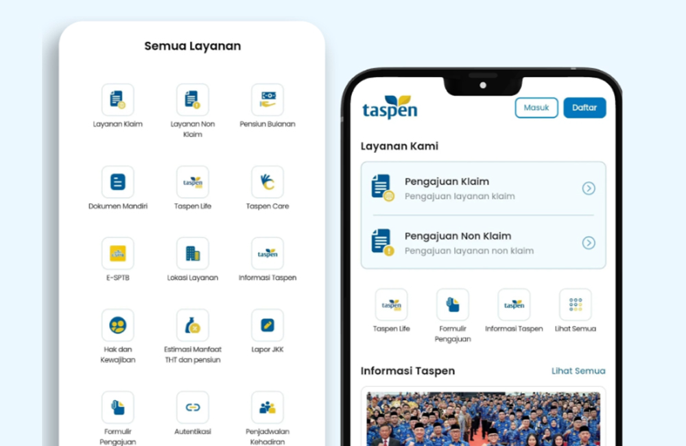 Cara cek rapelan TASPEN secara online di HP ataupun smartphone.