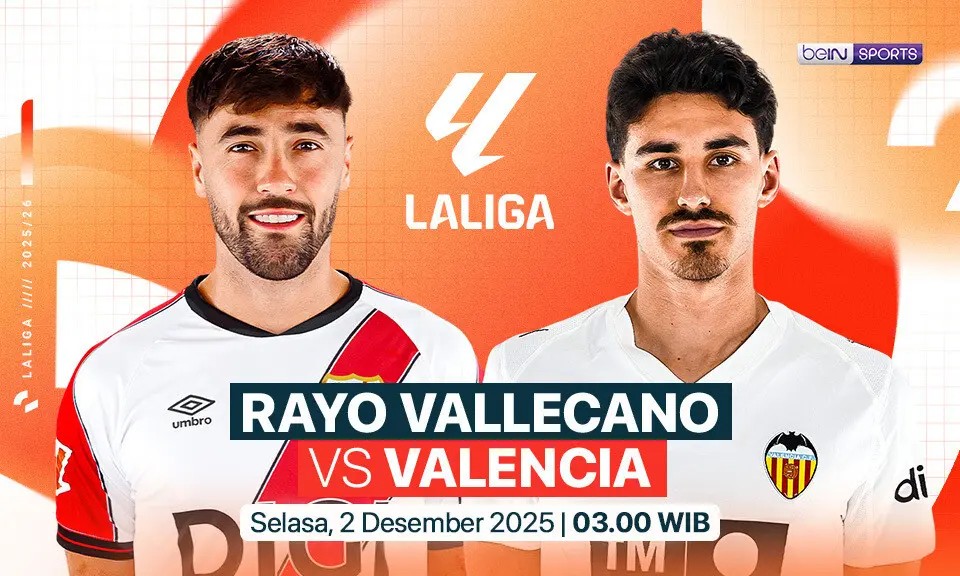 LALIGA SPANYOL: Rayo Vallecano vs Valencia.