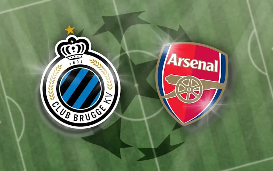 LAGA UCL: Club Brugge vs Arsenal.
