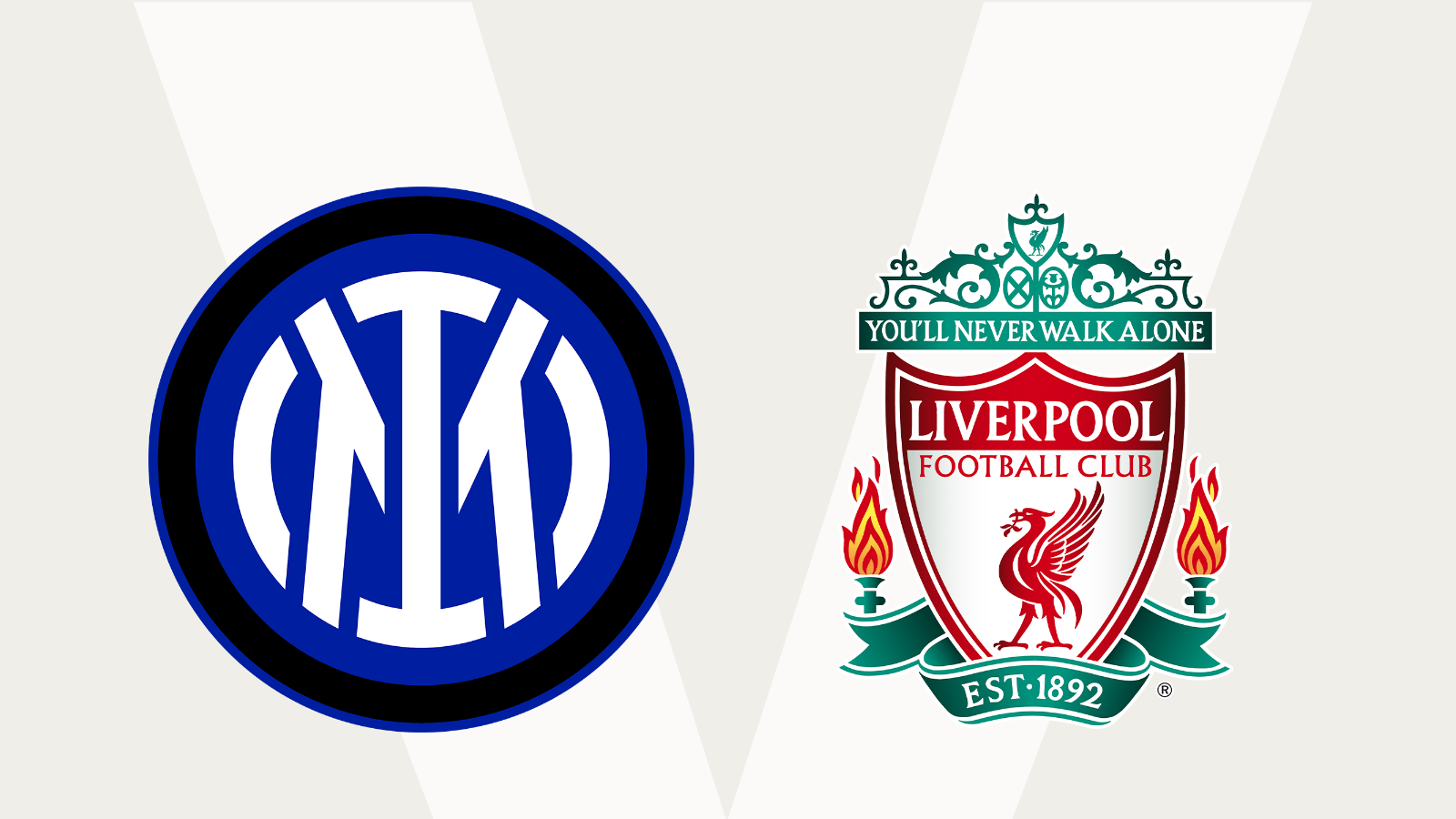 LAGA UCL: Inter Milan vs Liverpool.