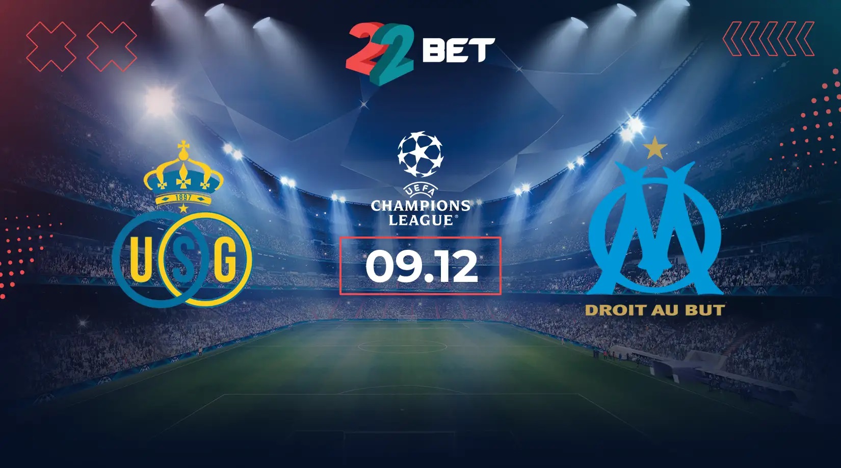 LAGA UCL: Union Saint Gilloise vs Marseille.