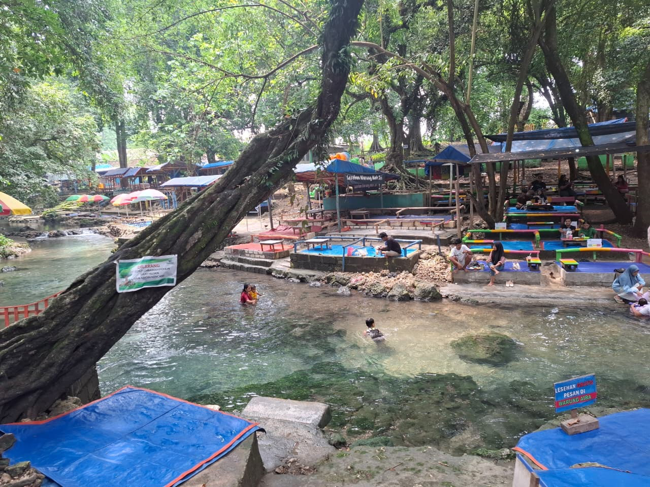 LIBURAN: Growgoland yang berlokasi di Desa Ngunut, Kecamatan Dander menjadi salah satu destinasi wisata saat momen liburan.