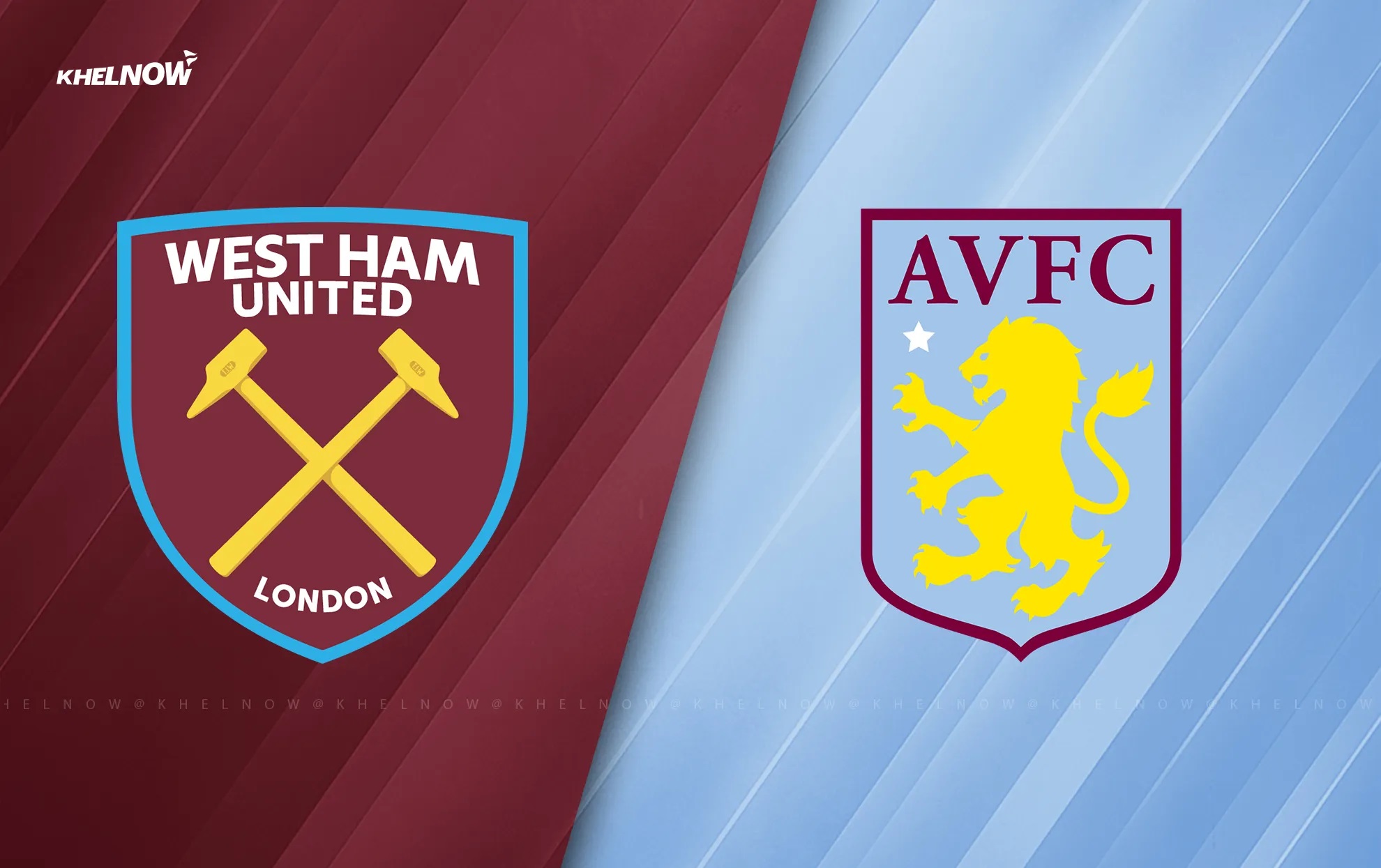 LAGA EPL: West Ham United vs Aston Villa.