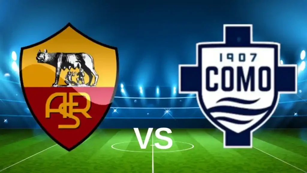 SERIE A ITALIA: AS Roma vs Como.