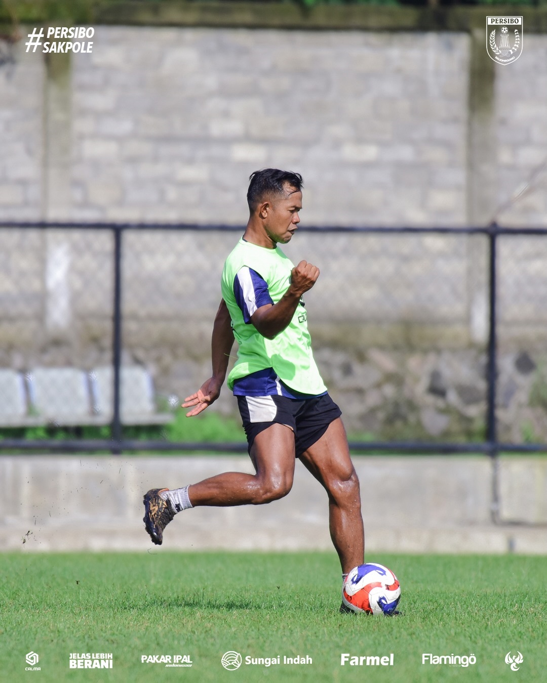 PERSIAPAN: Skuad Persibo menjalani latihan di Lapangan Pabelan, Sukoharjo sebagai persiapan menghadapi laga kontra Persikutim United. The Giant Killer wajib menang.