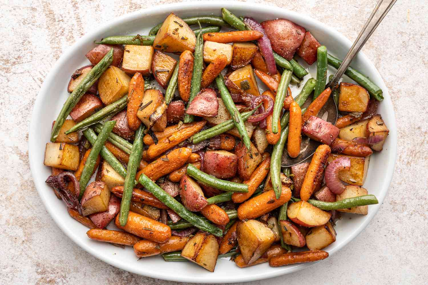 MENU SEHAT: Opsi menu sehat saat pesta malam tahun baru ialah roasted vegetables.