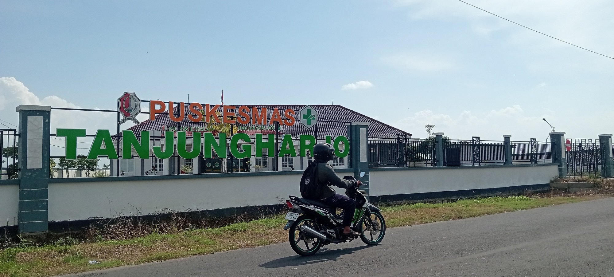 MANGKRAK: Puskesmas Tanjungharjo di Jalan Poros Desa Tanjungharjo-Desa Kedaton Kecamatan Kapas ini dibangun dari APBD, tapi belum berfungsi untuk pelayanan kesehatan.