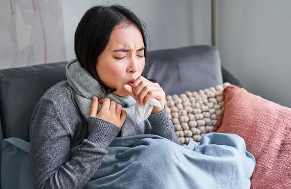 Ilustrasi super flu influenza a.