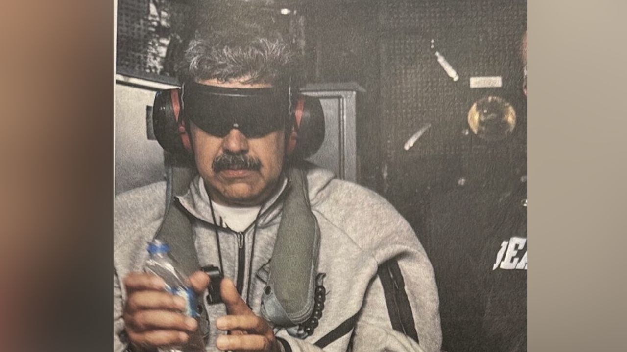 Foto rilis penangkapan Nicolas Maduro, sebagaimana diterbitkan oleh Presiden AS, Donald Trump. (Dok. CNN)