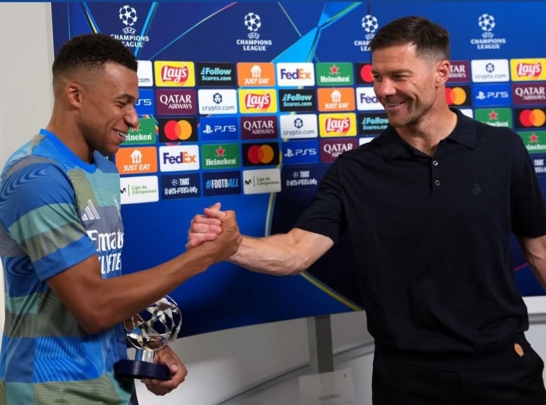 Kylian Mbappe dan Xabi Alonso.