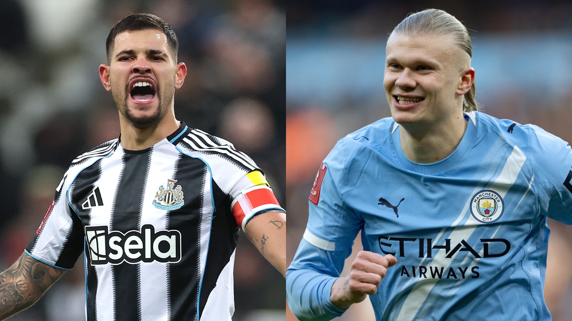 LAGA EFL CUP: Newcastle United vs Manchester City.