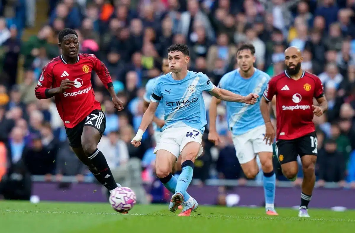 LAGA EPL: Manchester United vs Manchester City.