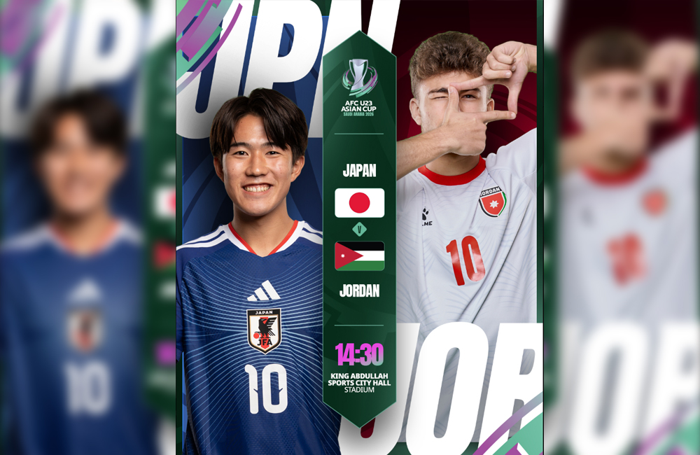 Link live streaming Jepang vs Jordan di AFC U-23 Asian Cup 2026.