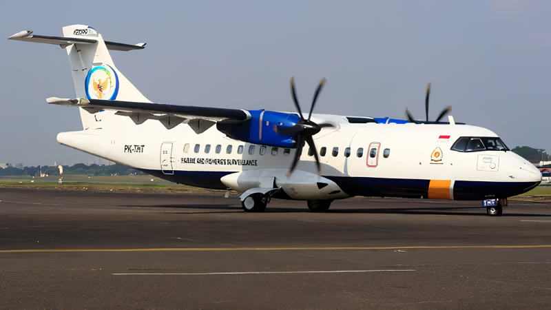 PK-THT, pesawat ATR 42-500 yang hilang kontak di wilayah Maros. (Dok. Rachmat D.P./Jetphotos)