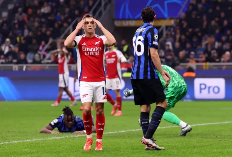 LAGA UCL: Inter Milan vs Arsenal.