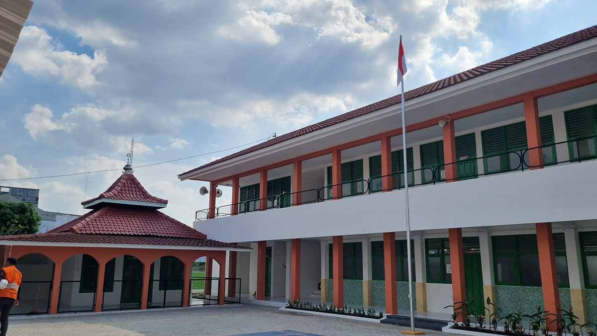 TUNGGU INSTRUKSI PUSAT: Bangunan Sekolah Rakyat (SR) di Kelurahan Balun, Kecamatan Cepu yang telah rampung. Pihak terkait mematangkan pembangunan tahap selanjutnya.