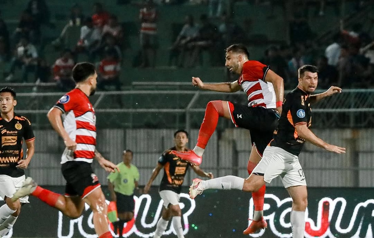 BRI SUPER LEAGUE: Persija Jakarta vs Madura United FC.