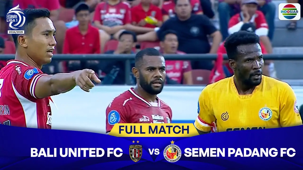 BRI SUPER LEAGUE: Bali United FC vs Semen Padang FC.