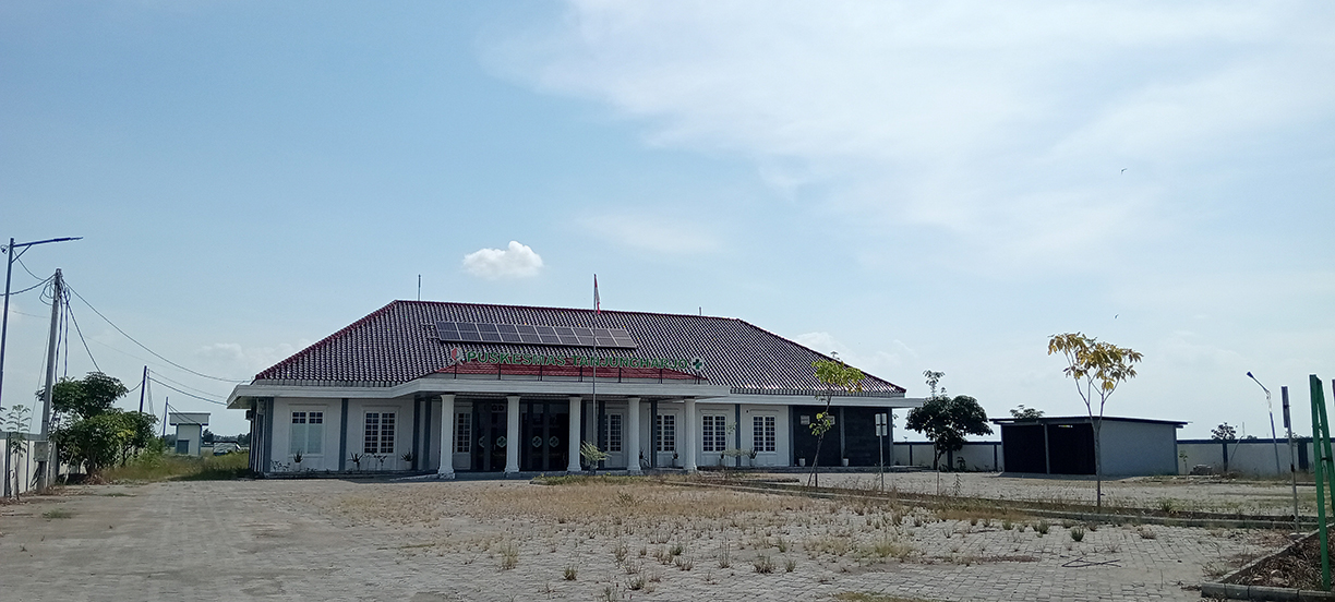 BELUM BEROPERASI: Gedung Puskesmas Tanjungharjo yang baru masih belum beroperasi karena terganjal izin operasional.