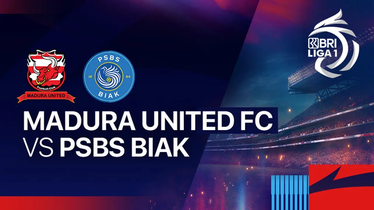 BRI SUPER LEAGUE: Madura United FC vs PSBS Biak.