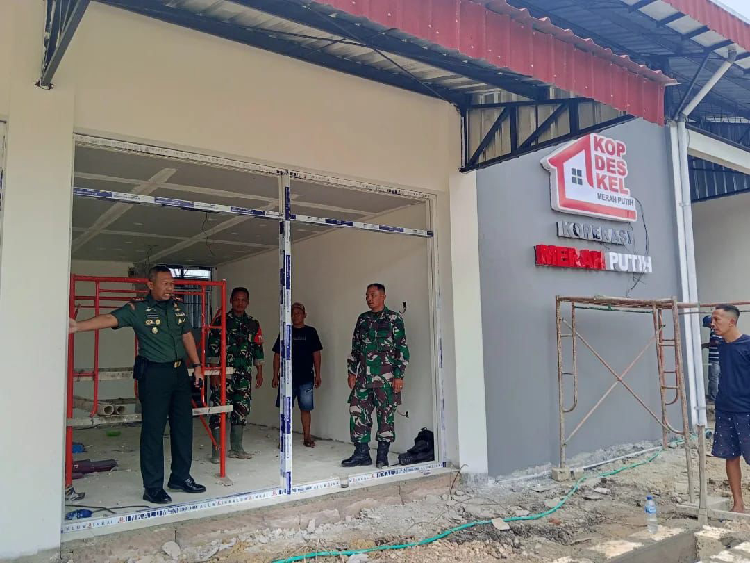 PANTAU PROGRES: Kodim 0721 memantau progres seluruh KDKMP yang saat ini dalam proses pembangunan.