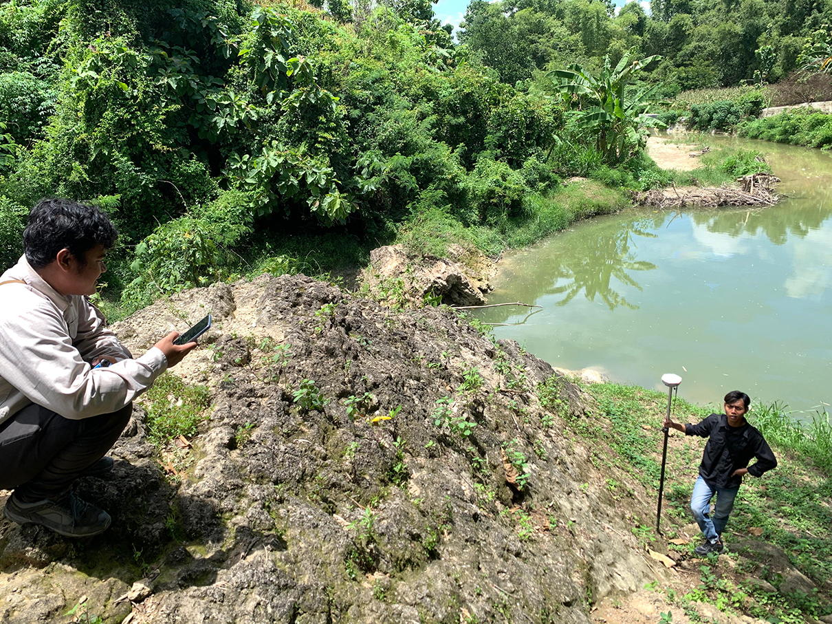 BAKAL DIREVITALISASI: Geosite Kedung Lantung Desa Drenges, Kecamatan Sugihwaras ini bakal direvitalisasi.