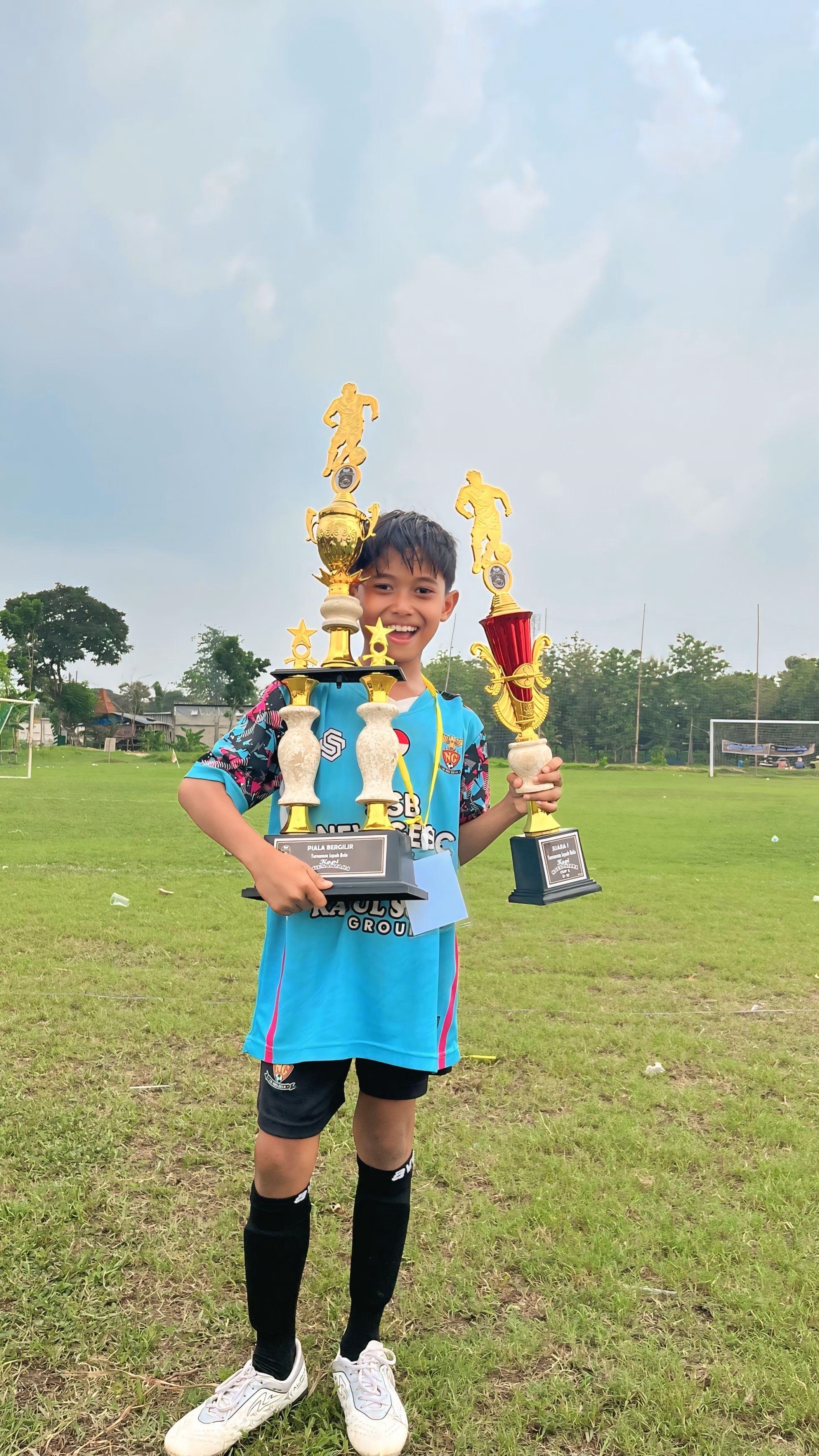 BIBIT UNGGUL: Refid Cikho Muhammad berhasil meraih juara 1 Liga Milo Nasional Championship 2026
