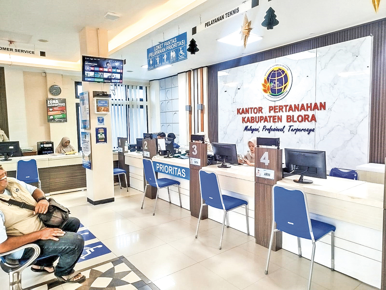 TURUNKAN TIM: BPN Blora merekomendasikan penataan batas terhadap konflik sengketa lahan hingga terjadinya insiden blokade jalan.